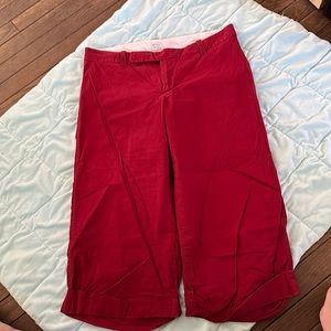 Gap Red Capris